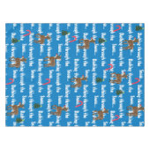 Kerstbomen rendier snoep Canes Tafelkleed (Voorkant (Horizontaal))