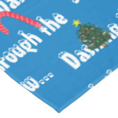 Kerstbomen rendier snoep Canes Tafelkleed (Gekanteld)
