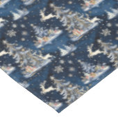 Kerstbomen, rendieren en sneeuwvlokken tafelkleed (Gekanteld)