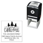 Kerstbomen retouradres  zelfinktende stempel (In situ)