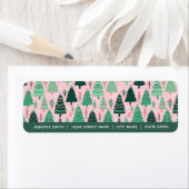 Kerstbomen — Retouradreslabels Etiket (Insitu)