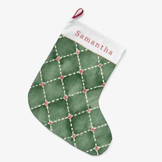 Kerstbomen Rode Stippen Grote Kerstsok (Voorkant (Hangend))
