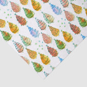 Kerstbomen roest tissuepapier (Detail)