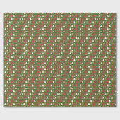 Kerstbomen Rood wit en groen Cadeaupapier (Vlak)