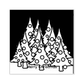 Kerstbomen rubberstempel (Afrduk)