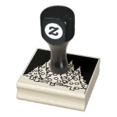 Kerstbomen rubberstempel (Stempel)