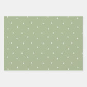 Kerstbomen Rustiek minimalistisch Scandinavisch Inpakpapier Vel (Voorkant)