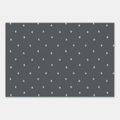 Kerstbomen Rustiek minimalistisch Scandinavisch Inpakpapier Vel (Voorkant 3)