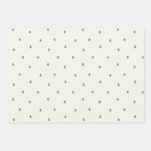 Kerstbomen Rustiek minimalistisch Scandinavisch Inpakpapier Vel (Voorkant)