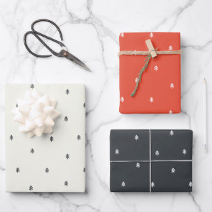Kerstbomen Rustiek minimalistisch Scandinavisch Inpakpapier Vel