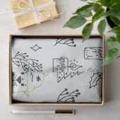 Kerstbomen Santa Beren Green Christmas Tissuepapier (Geschenk)