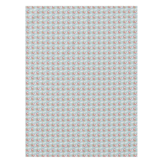 Kerstbomen, Santa en Rudolph tafelkleed (Voorkant)