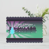 Kerstbomen Schakeringen van Groen Platte kaart (Staand voorkant)