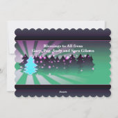 Kerstbomen Schakeringen van Groen Platte kaart (Achterkant)