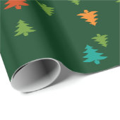 Kerstbomen seizoen patroon cadeaupapier (Rol Hoek)