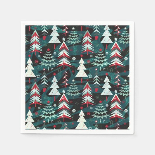 kerstbomen. servet (Voorkant)