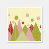 kerstbomen servet (Voorkant)