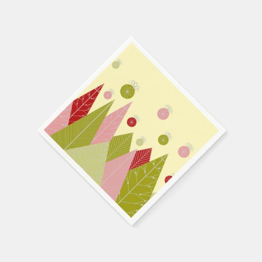 kerstbomen servet (Hoek)