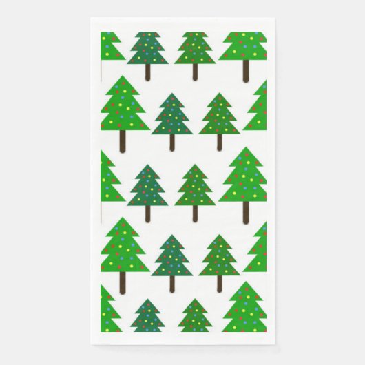 kerstbomen servet (Voorkant)