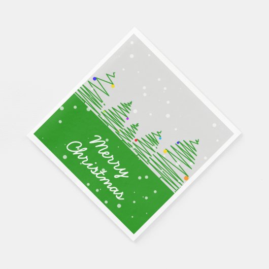 kerstbomen servet (Hoek)