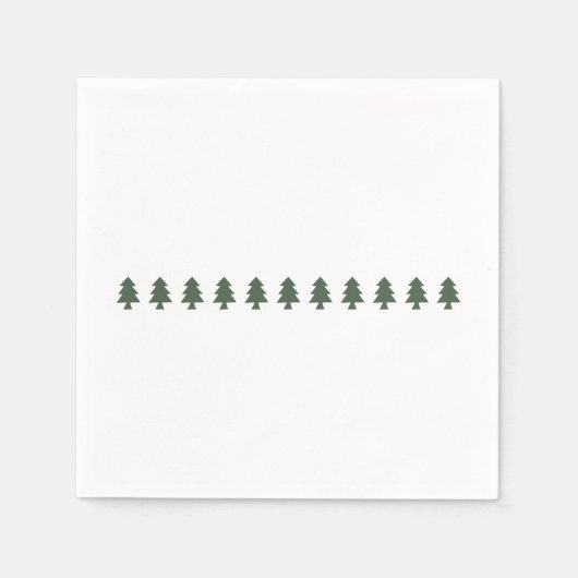 kerstbomen servetten (Voorkant)