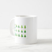 Kerstbomen Set | Feestelijke Kerstvakantie Koffiemok (Voorkant links)