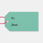 kerstbomen Shades of Green Gift Labels Cadeaulabel (Achterkant Horizontaal)