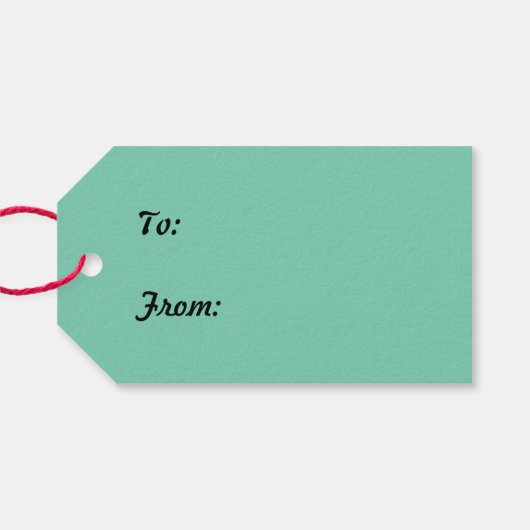 kerstbomen Shades of Green Gift Labels Cadeaulabel (Achterkant Horizontaal)