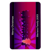 kerstbomen Shades of Paarse feestdag Flexibel Magneet (Verticaal)