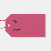 kerstbomen Shades van Paarse Labels Cadeaulabel (Achterkant Horizontaal)