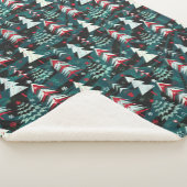 kerstbomen. sherpa deken (3/4)