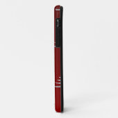 Kerstbomen Silver op rood Case-Mate iPhone Case (Achterkant/links)