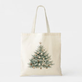 Kerstbomen Sneeuw Tote Bag (Achterkant)