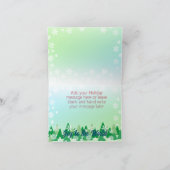 Kerstbomen Sneeuwvlokken Vreugde aan de Wereld Feestdagen Kaart (Binnen)