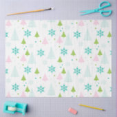 Kerstbomen Sneeuwvlokken Witte Kerst Tissuepapier (Craft)