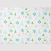 Kerstbomen Sneeuwvlokken Witte Kerst Tissuepapier (Voorkant)