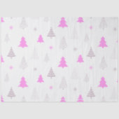 Kerstbomen Sneeuwvlokken Witte Kerst Tissuepapier (Voorkant)