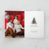 Kerstbomen Snoepriet Vrolijk kerstfeest Kaart (Binnen)