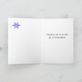 Kerstbomen Snowflakes gescheurd papier kant Kaart (Binnen)