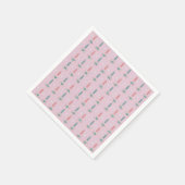 kerstbomen Snowflakes Roze Groen Servet (Hoek)