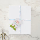 kerstbomen, speciaal cadeautjes Labels Cadeaulabel (Met Touw)