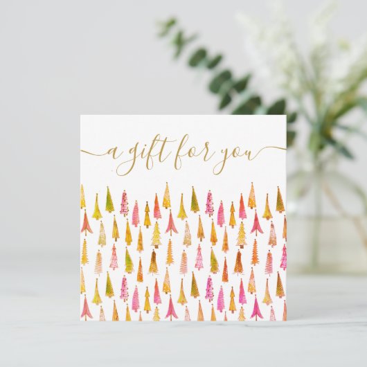 kerstbomen Sportcadeaubonnen voor kerstcadeaubonne (Staand voorkant)