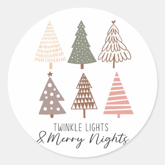kerstbomen Stickers (Voorkant)