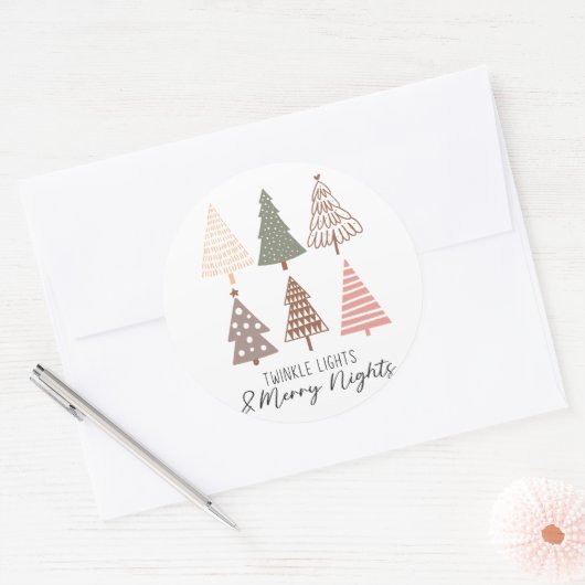 kerstbomen Stickers (Envelop)