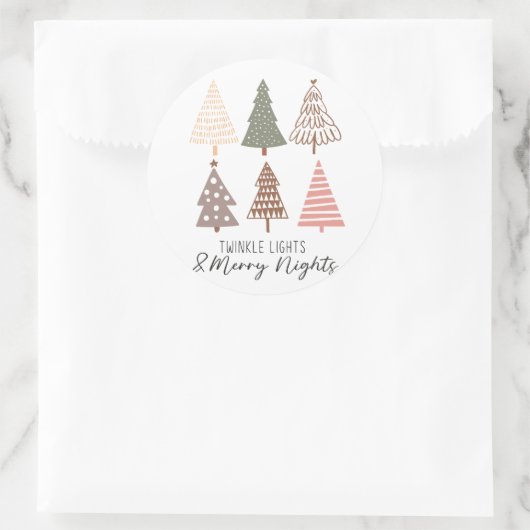 kerstbomen Stickers (Tas)