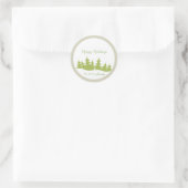 kerstbomen - stickers met cadeau label (Tas)