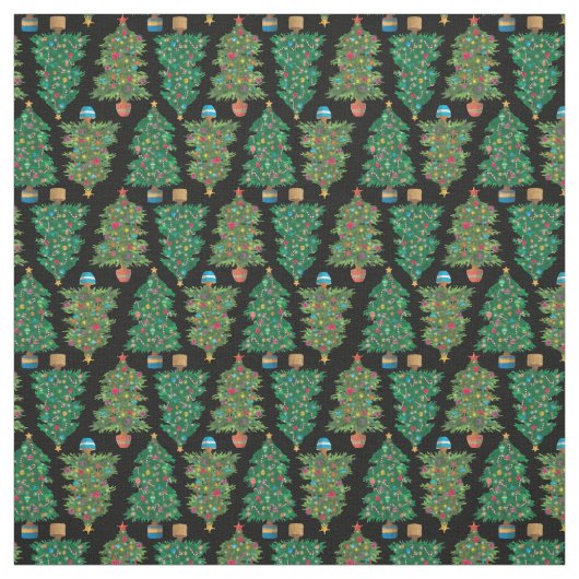 kerstbomen stof (Swatch)