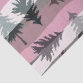 Kerstbomen Strepen Roze Wit Grijs Kerstmis Tissuepapier (Detail)