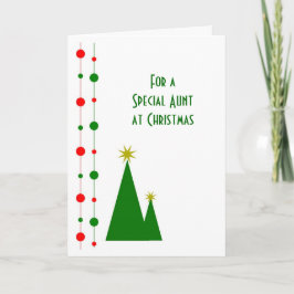 Kerstbomen tante kerst Kaart