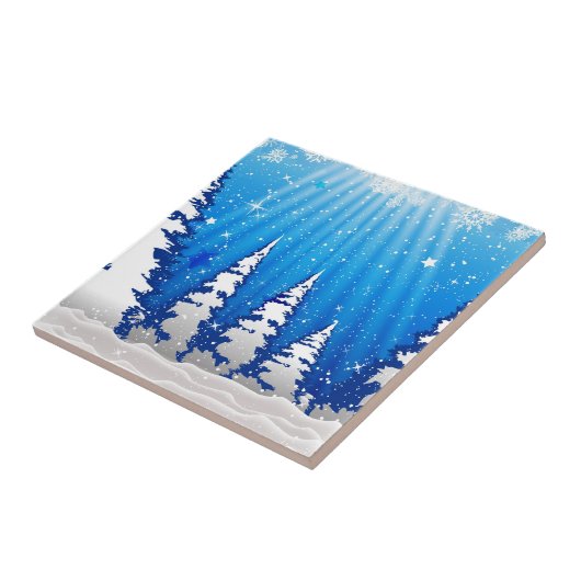 kerstbomen tegeltje (Zijkant)